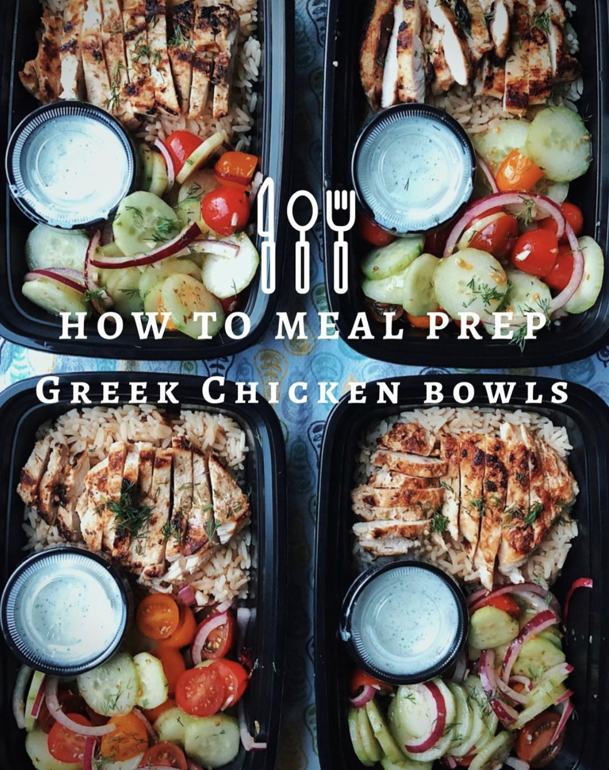 Greek Chicken Bowls Recipe Lunch/Dinner Nutrition for Performance
